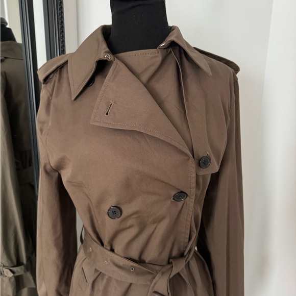 Aritzia Finch Trench Coat Cola Taupe nwt size small - Picture 2 of 6